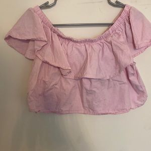 Off the Shoulder Crop Top
